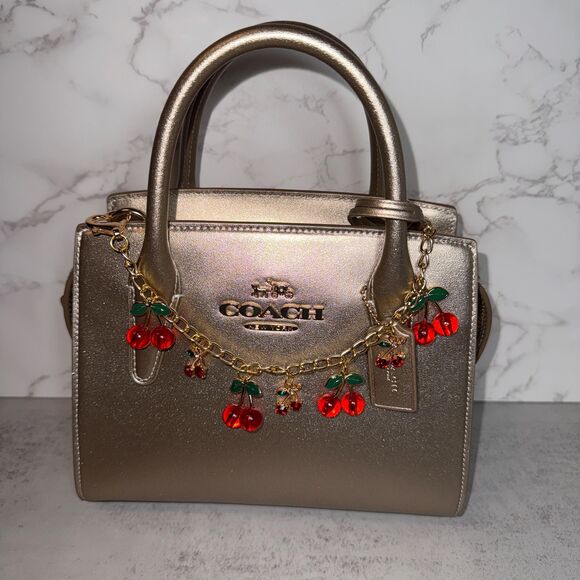 Red Cherry purse Charm Novelty Chain Strap - Picture 2 of 9